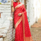 Trendy Saree Banarasi Silk Red Woven Saree