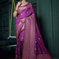 Trendy Saree Banarasi Silk Purple Weaving Saree