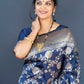 Classic Banarasi Silk Blue Weaving Saree