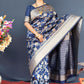 Classic Banarasi Silk Blue Weaving Saree