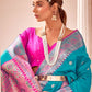 Classic Banarasi Silk Teal Weaving Saree