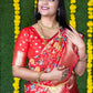 Traditional Saree Banarasi Silk Red Jacquard Work Saree