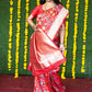 Traditional Saree Banarasi Silk Red Jacquard Work Saree