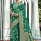 Traditional Saree Banarasi Silk Green Weaving Saree