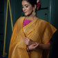 Contemporary Banarasi Silk Mustard Weaving Saree