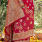 Traditional Saree Banarasi Silk Rani Weaving Saree