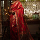 Traditional Saree Banarasi Silk Red Weaving Saree