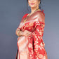 Classic Banarasi Silk Red Weaving Saree