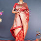 Classic Banarasi Silk Red Weaving Saree