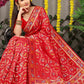 Classic Banarasi Silk Red Jacquard Work Saree