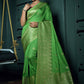 Classic Banarasi Silk Sea Green Weaving Saree