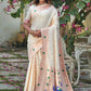 Contemporary Banarasi Silk Off White Woven Saree