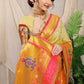 Classic Banarasi Silk Yellow Weaving Saree