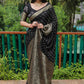 Classic Pure Silk Black Bandhej Saree