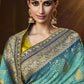 Trendy Saree Silk Aqua Blue Bandhej Saree