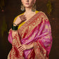 Trendy Saree Silk Pink Bandhej Saree