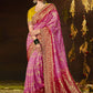 Trendy Saree Silk Pink Bandhej Saree