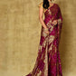 Bandhej Saree Silk Magenta Weaving Saree