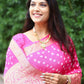 Trendy Saree Pure Silk Pink Bandhej Saree