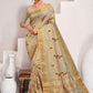 Classic Art Silk Beige Embroidered Saree