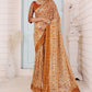 Classic Imported Beige Sequins Saree