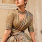 Designer Silk Beige Digital Print Saree