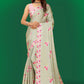 Trendy Saree Satin Beige Digital Print Saree