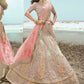 Lehenga Choli Organza Beige Dori Work Lehenga Choli