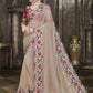 Classic Tissue Beige Embroidered Saree