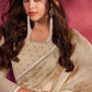 Trendy Saree Georgette Beige Fancy Work Saree