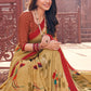 Trendy Saree Faux Crepe Beige Print Saree