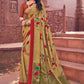 Trendy Saree Faux Crepe Beige Print Saree