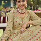 A Line Lehenga Georgette Beige Digital Print Lehenga Choli