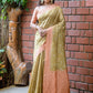 Classic Cotton Silk Beige Jacquard Work Saree