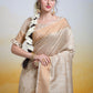 Classic Cotton Silk Beige Woven Saree