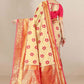 Classic Banarasi Silk Beige Jacquard Work Saree