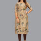 Casual Kurti Faux Crepe Beige Print Kurtis