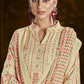 Salwar Suit Pashmina Beige Print Salwar Kameez