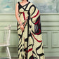 Trendy Saree Crepe Silk Beige Print Saree