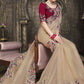 Traditional Saree Tissue Beige Embroidered Saree