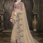 Traditional Saree Tissue Beige Embroidered Saree