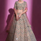 Lehenga Choli Silk Beige Dori Work Lehenga Choli