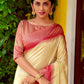 Trendy Saree Silk Beige Woven Saree