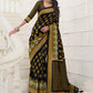 Trendy Saree Silk Black Gold Digital Print Saree