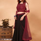 Lehenga Choli Fancy Fabric Imported Black Maroon Sequins Lehenga Choli