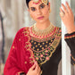 Salwar Suit Georgette Satin Black Rani Diamond Salwar Kameez