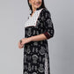 Salwar Suit Cotton Black White Block Print Salwar Kameez