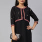 Casual Kurti Crepe Silk Black Print Kurtis