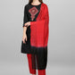 Salwar Suit Cotton Black Embroidered Salwar Kameez