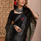 Trendy Saree Handloom Silk Black Woven Saree